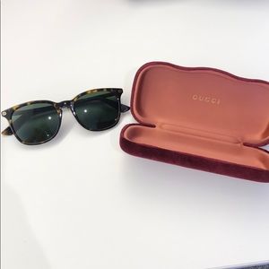 Gucci square tortoise sunglasses